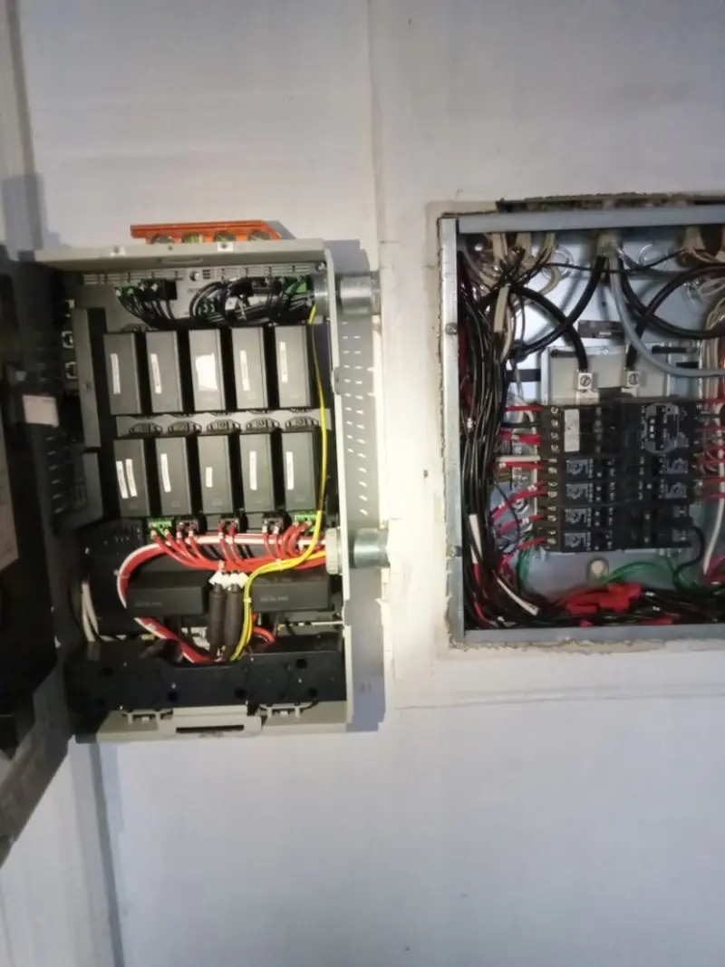 Electrical panel upgrade completed for Security Camera Wiring in Lumberton